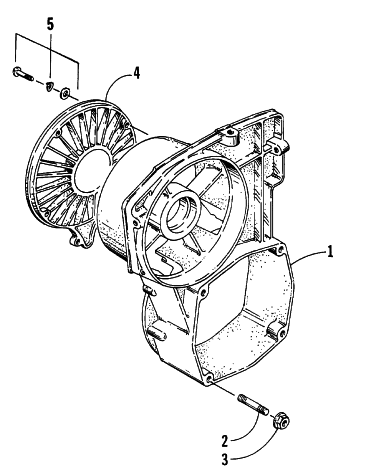 Parts Diagram for Arctic Cat 1993 JAG AFS LT 2 SPEED SNOWMOBILE FAN HOUSING