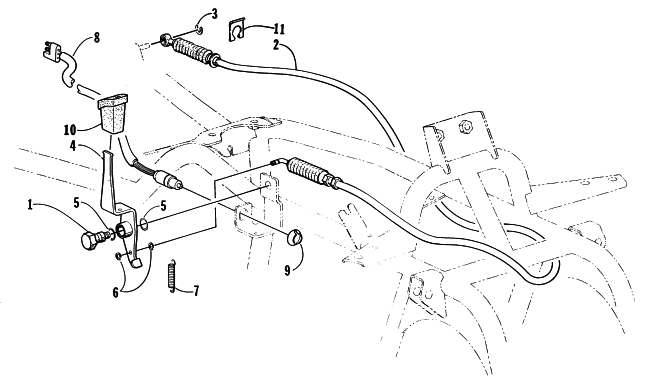 Parts Diagram for Arctic Cat 2000 300 2X4 () ATV REVERSE SHIFT LEVER ASSEMBLY