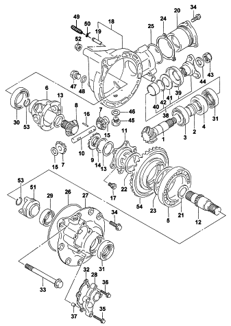 Parts Diagram for Arctic Cat 1998 300 4X4 ATV DIFFERENTIAL GEAR ASSEMBLY