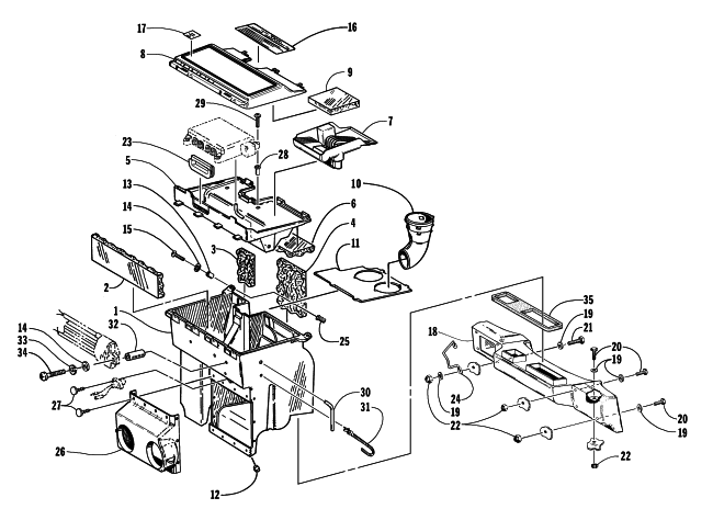 Parts Diagram for Arctic Cat 1998 POWDER SPECIAL 600 EFI SNOWMOBILE AIR SILENCER ASSEMBLY
