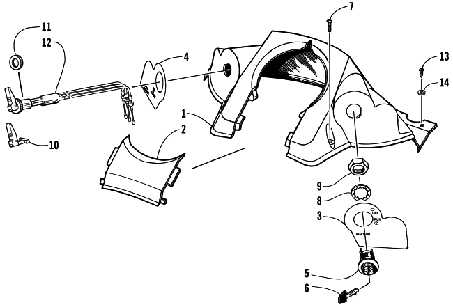 Parts Diagram for Arctic Cat 1999 THUNDERCAT MC SNOWMOBILE CONSOLE AND SWITCH ASSEMBLY