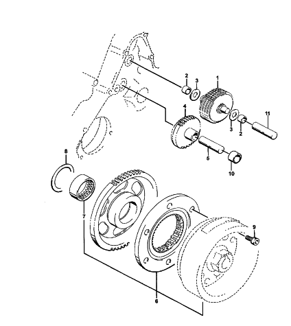 Parts Diagram for Arctic Cat 2001 400 4X4 (MANUAL TRANSMISSION) ATV STARTER CLUTCH ASSEMBLY