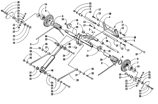 Parts Diagram for Arctic Cat 1999 POWDER SPECIAL 700 SNOWMOBILE REAR SUSPENSION REAR ARM ASSEMBLY