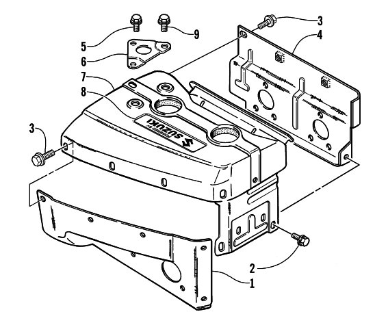 Parts Diagram for Arctic Cat 2002 PANTHER 440 () SNOWMOBILE CYLINDER COWLING