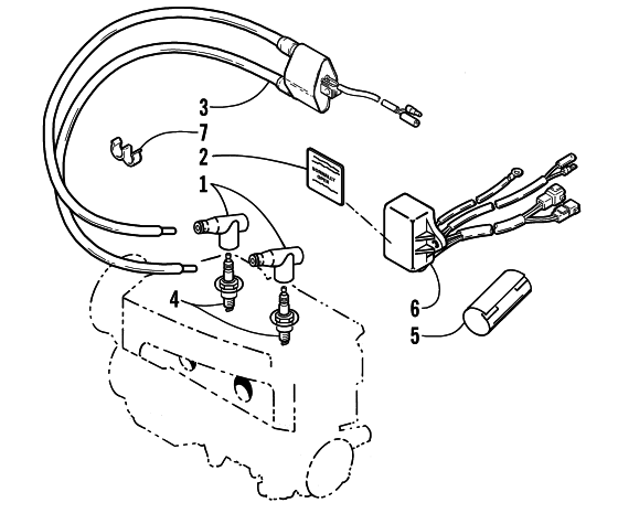 Parts Diagram for Arctic Cat 2000 Z 370 SNOWMOBILE ELECTRICAL