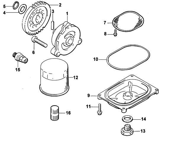 Parts Diagram for Arctic Cat 2002 500 AUTOMATIC TRANSMISSION FIS () ATV OIL FILTER/PUMP ASSEMBLY