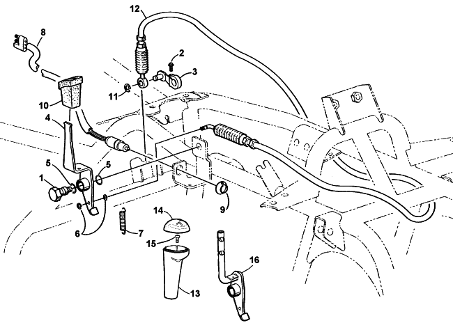 Parts Diagram for Arctic Cat 2001 400 2X4 (MANUAL TRANSMISSION) ATV REVERSE SHIFT LEVER ASSEMBLY