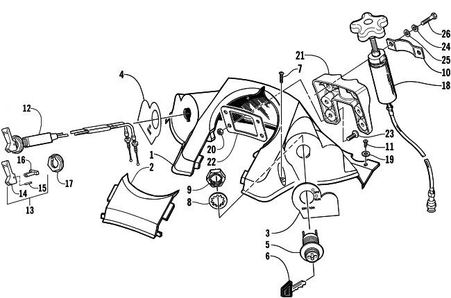 Parts Diagram for Arctic Cat 2001 MOUNTAIN CAT 800 () SNOWMOBILE CONSOLE AND SWITCH ASSEMBLY