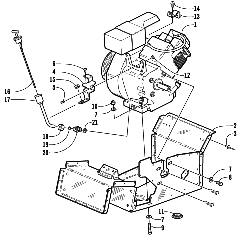 Parts Diagram for Arctic Cat 2001 Z 120 SNO PRO SNOWMOBILE ENGINE AND RELATED PARTS