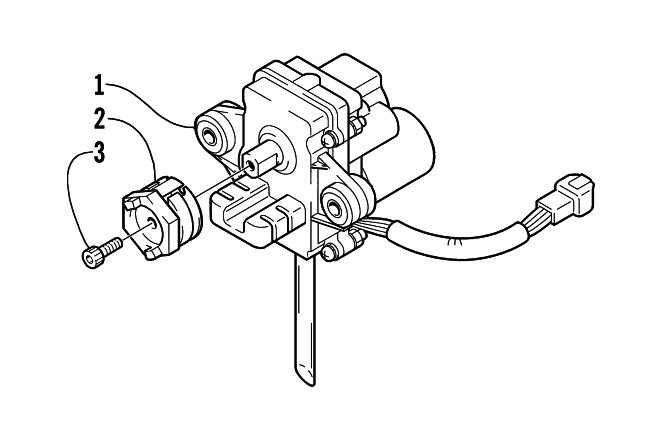 Parts Diagram for Arctic Cat 2003 MOUNTAIN CAT 900 1M ( 159) SNOWMOBILE SERVOMOTOR ASSEMBLY