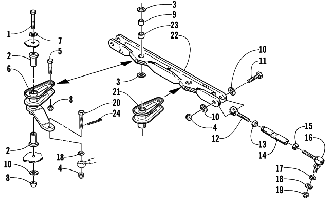 Parts Diagram for Arctic Cat 2002 ZL 600 EFI SS () SNOWMOBILE TIE ROD ASSEMBLY