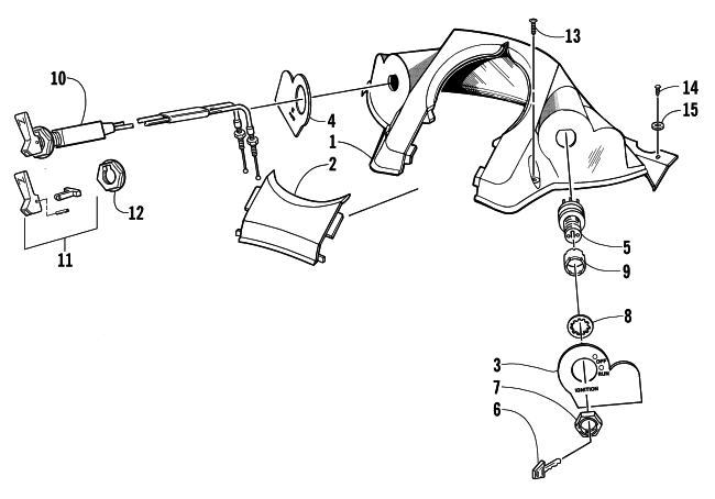 Parts Diagram for Arctic Cat 2002 PANTHER 440 () SNOWMOBILE CONSOLE AND SWITCH ASSEMBLY