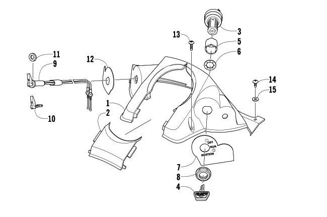 Parts Diagram for Arctic Cat 2002 Z 440 SNOWMOBILE CONSOLE AND SWITCH ASSEMBLY