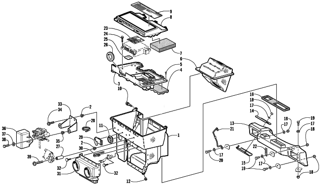 Parts Diagram for Arctic Cat 2002 ZR 800 EFI CC () SNOWMOBILE AIR SILENCER ASSEMBLY