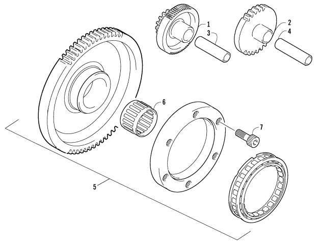 Parts Diagram for Arctic Cat 2003 400 4X4 MANUAL TRANSMISSION () ATV STARTER CLUTCH ASSEMBLY