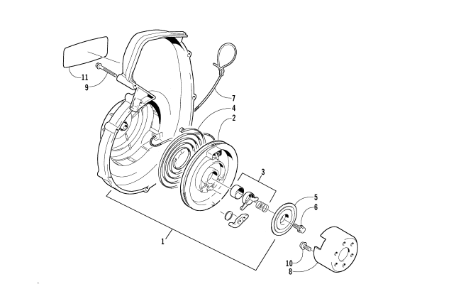 Parts Diagram for Arctic Cat 2002 PANTHER 570 () SNOWMOBILE RECOIL STARTER