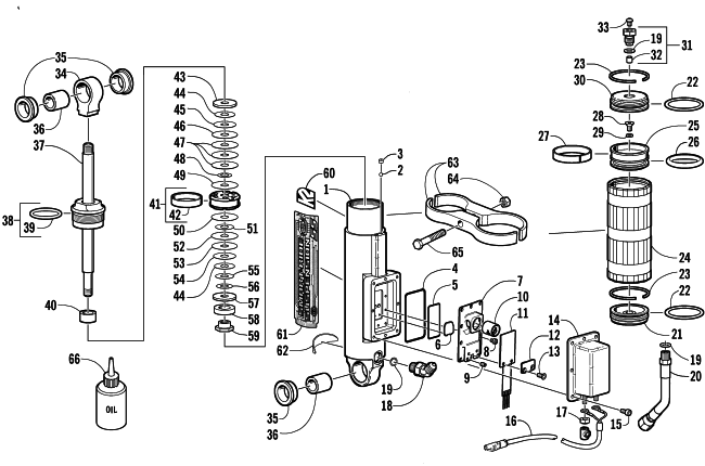 Parts Diagram for Arctic Cat 2002 Z 570 SS SNOWMOBILE REAR SUSPENSION REAR ARM SHOCK ABSORBER