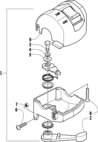Parts Diagram for Arctic Cat 2007 650 H1 AUTOMATIC TRANSMISSION 4X4 TRV ATV THROTTLE CASE ASSEMBLY
