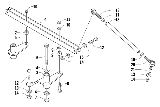 Parts Diagram for Arctic Cat 2004 T660 TOURING SNOWMOBILE TIE ROD ASSEMBLY