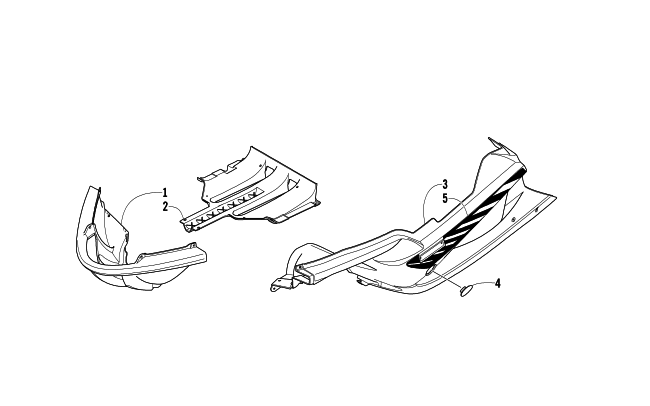 Parts Diagram for Arctic Cat 2004 FIRECAT 600 LIMITED EDITION SNOWMOBILE BELLY PAN NIGHTFIRE BLACK