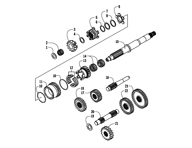 Parts Diagram for Arctic Cat 2006 650 V-TWIN AUTOMATIC TRANSMISSION 4X4 FIS ATV TRANSMISSION ASSEMBLY
