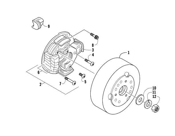 Parts Diagram for Arctic Cat 2008 PANTHER 370 SNOWMOBILE MAGNETO