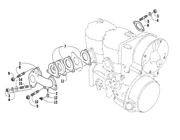 Parts Diagram for Arctic Cat 2003 Z 370 SNOWMOBILE INTAKE ASSEMBLY