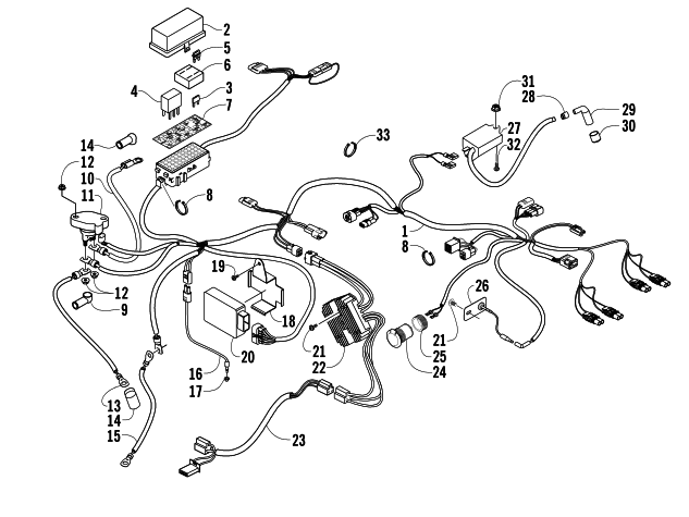 Parts Diagram for Arctic Cat 2005 400 AUTOMATIC TRANSMISSION 4X4 FIS LE ATV WIRING HARNESS ASSEMBLY