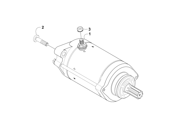 Parts Diagram for Arctic Cat 2007 650 H1 AUTOMATIC TRANSMISSION 4X4 FIS ATV STARTER MOTOR ASSEMBLY (Up to VIN: 4UF07ATV97T270001)