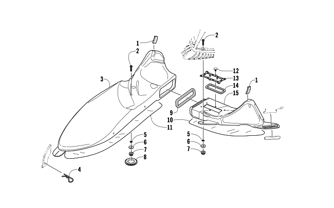 Parts Diagram for Arctic Cat 2006 M7 EFI 153 WEST YELLOWSTONE SNOWMOBILE AIR INTAKE ASSEMBLY