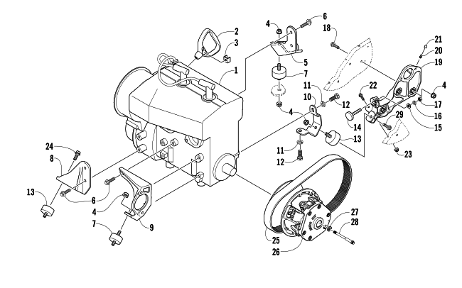 Parts Diagram for Arctic Cat 2006 Z 370 LX SNOWMOBILE ENGINE AND RELATED PARTS