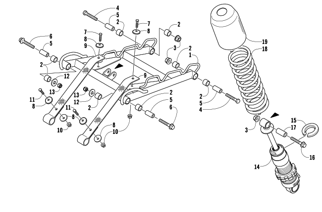Parts Diagram for Arctic Cat 2006 FIRECAT 700 EFI LIMITED EDITION SNOWMOBILE REAR SUSPENSION FRONT ARM ASSEMBLY