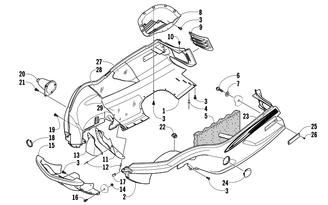 Parts Diagram for Arctic Cat 2006 KING CAT 900 EFI SNOWMOBILE BELLY PAN AND FRONT BUMPER ASSEMBLY