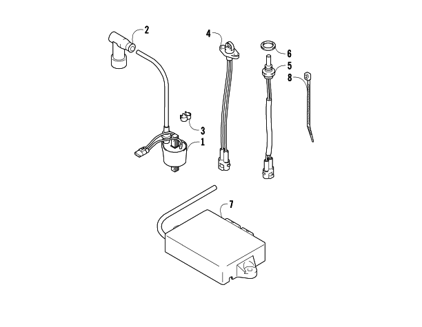 Parts Diagram for Arctic Cat 2009 CF1000 SNOWMOBILE ELECTRICAL