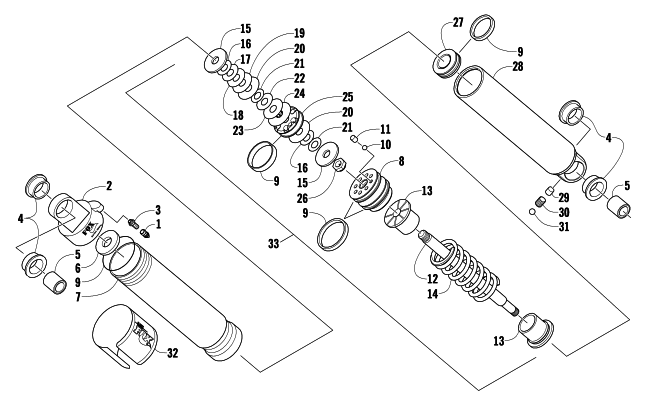 Parts Diagram for Arctic Cat 2007 F6 EFI SNO PRO SNOWMOBILE FRONT SUSPENSION SHOCK ABSORBER