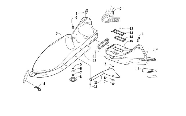 Parts Diagram for Arctic Cat 2008 M8 EFI 153 SNOWMOBILE AIR INTAKE ASSEMBLY