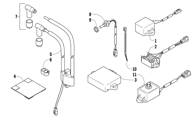 Parts Diagram for Arctic Cat 2009 600 SNO PRO SNOWMOBILE ELECTRICAL
