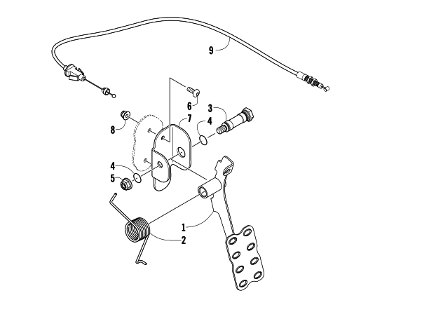 Parts Diagram for Arctic Cat 2014 PROWLER 550 XT ATV ACCELERATOR ASSEMBLY