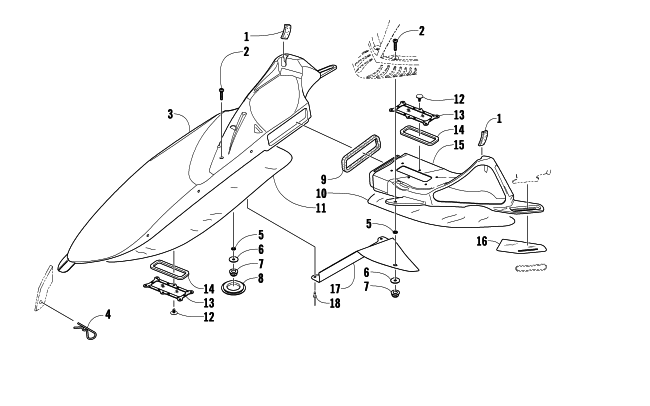 Parts Diagram for Arctic Cat 2009 CF1000 SNOWMOBILE AIR INTAKE ASSEMBLY