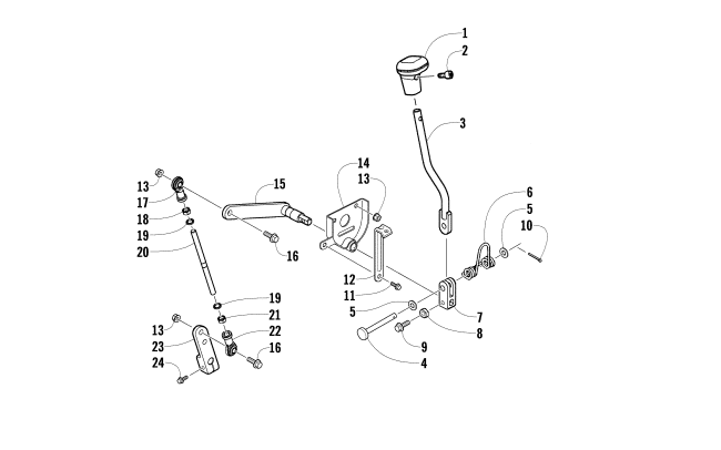 Parts Diagram for Arctic Cat 2012 150 UTILITY ATV SHIFT LEVER ASSEMBLY