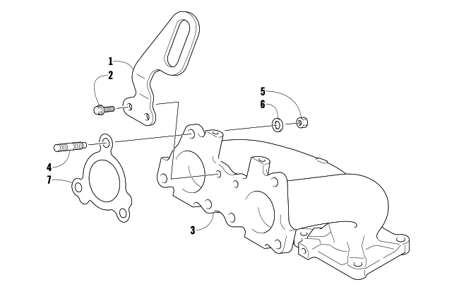 Parts Diagram for Arctic Cat 2011 Z1 TURBO LXR LTD SNOWMOBILE EXHAUST MANIFOLD ASSEMBLY