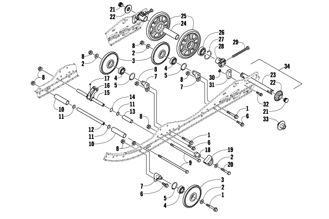 Parts Diagram for Arctic Cat 2009 600 SNO PRO CROSS COUNTRY SNOWMOBILE IDLER WHEEL ASSEMBLY