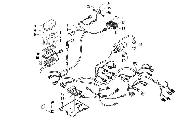Parts Diagram for Arctic Cat 2010 700 TRV CRUISER ATV WIRING HARNESS ASSEMBLY