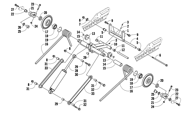 Parts Diagram for Arctic Cat 2010 Z1 TURBO EXT SNOWMOBILE REAR SUSPENSION REAR ARM ASSEMBLY