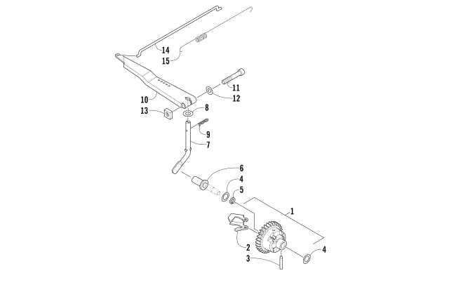 Parts Diagram for Arctic Cat 2010 AC 120 SNO PRO SNOWMOBILE GOVERNOR ASSEMBLY