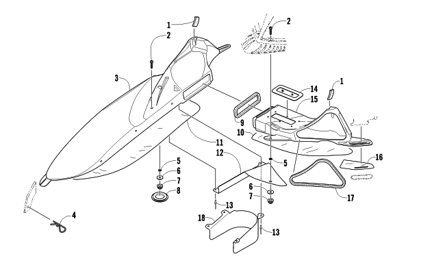 Parts Diagram for Arctic Cat 2011 M8 153 SNOWMOBILE AIR INTAKE ASSEMBLY