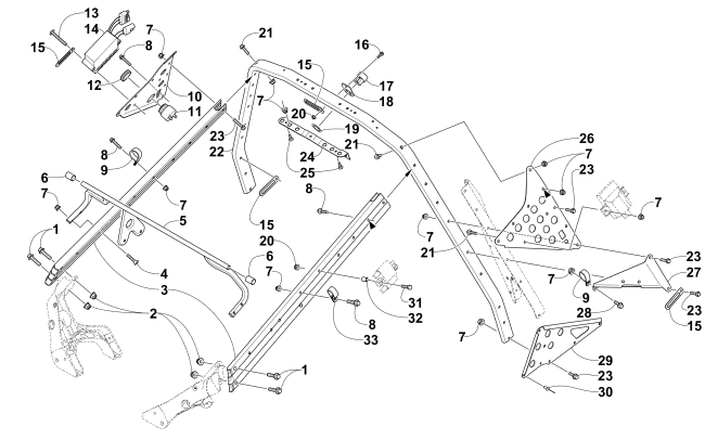 Parts Diagram for Arctic Cat 2012 BEARCAT 570 XT SNOWMOBILE STEERING SUPPORT ASSEMBLY