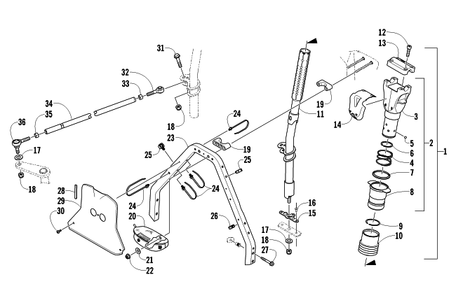 Parts Diagram for Arctic Cat 2011 M8 153 SNO PRO LTD SNOWMOBILE STEERING POST ASSEMBLY