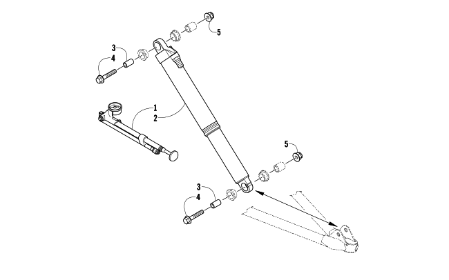 Parts Diagram for Arctic Cat 2013 XF 1100 SNO PRO LTD SNOWMOBILE SHOCK ABSORBER ASSEMBLY