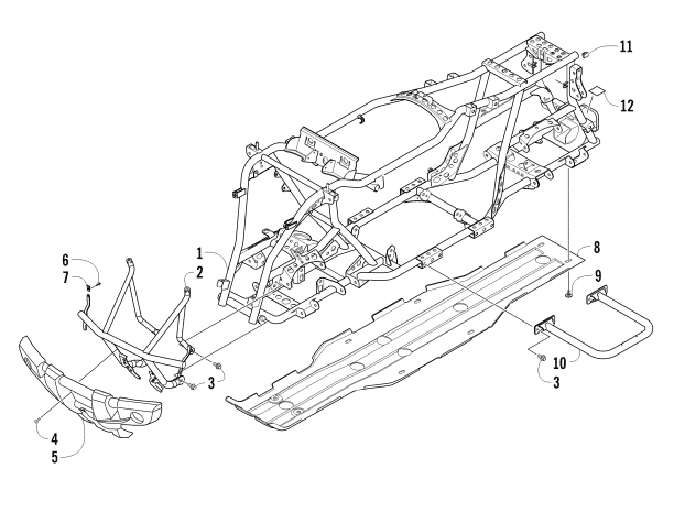 Parts Diagram for Arctic Cat 2015 450 ATV FRAME AND RELATED PARTS